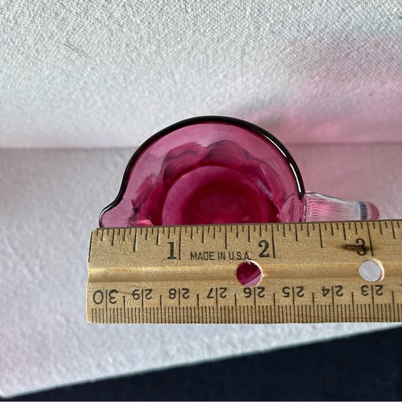 Pilgrim Cranberry Glass - 3 pieces - Vintage - Picture 10 of 14